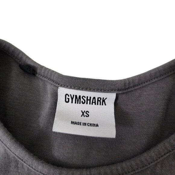 Gymshark Tank Crop Top Womens XS Gray Work Out Gym Training Athleisure Active - Picture 3 of 7